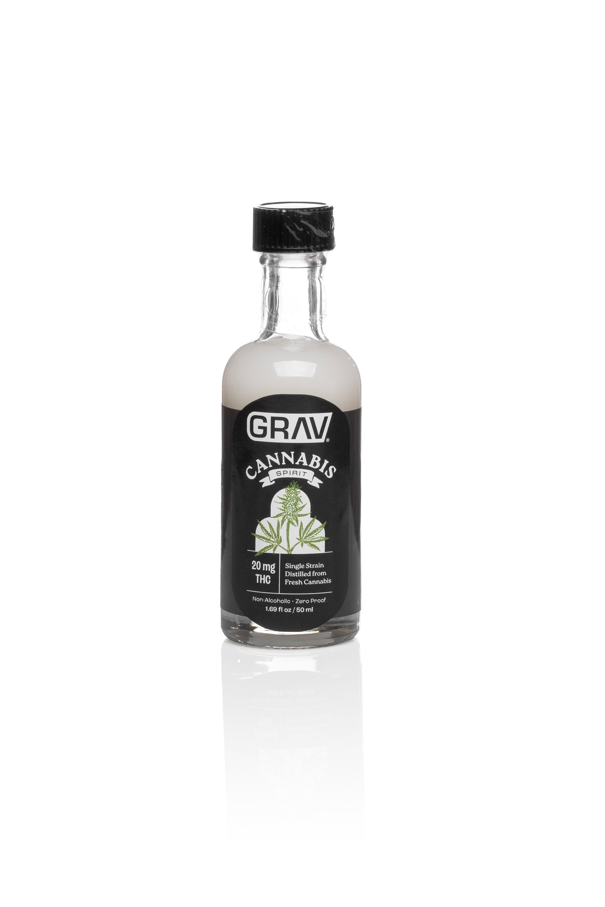 GRAV® Cannabis Spirit Black Label - 50ml Bottle, 4-Pack