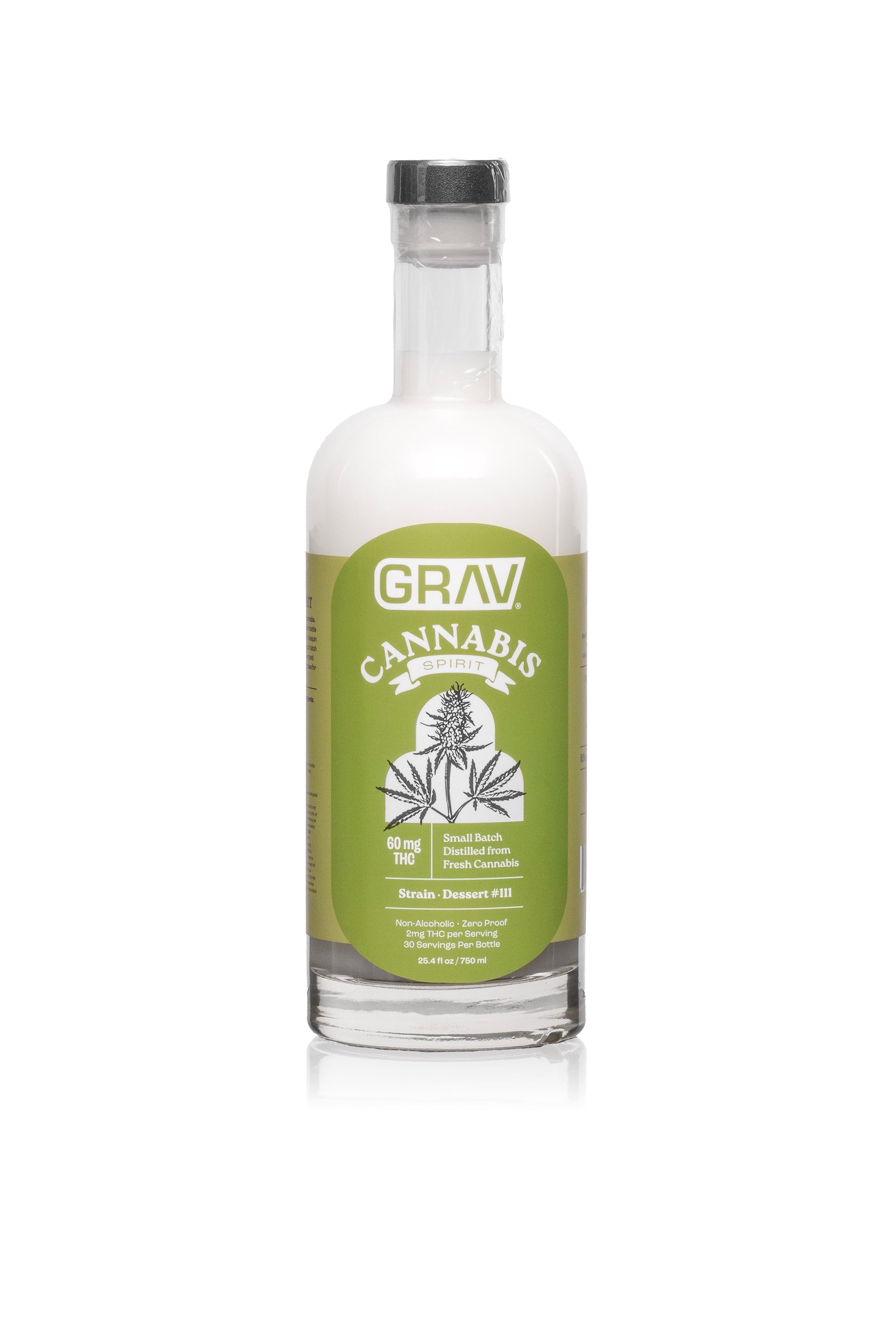 GRAV® Cannabis Spirit 60mg Natural, 750ml Bottle
