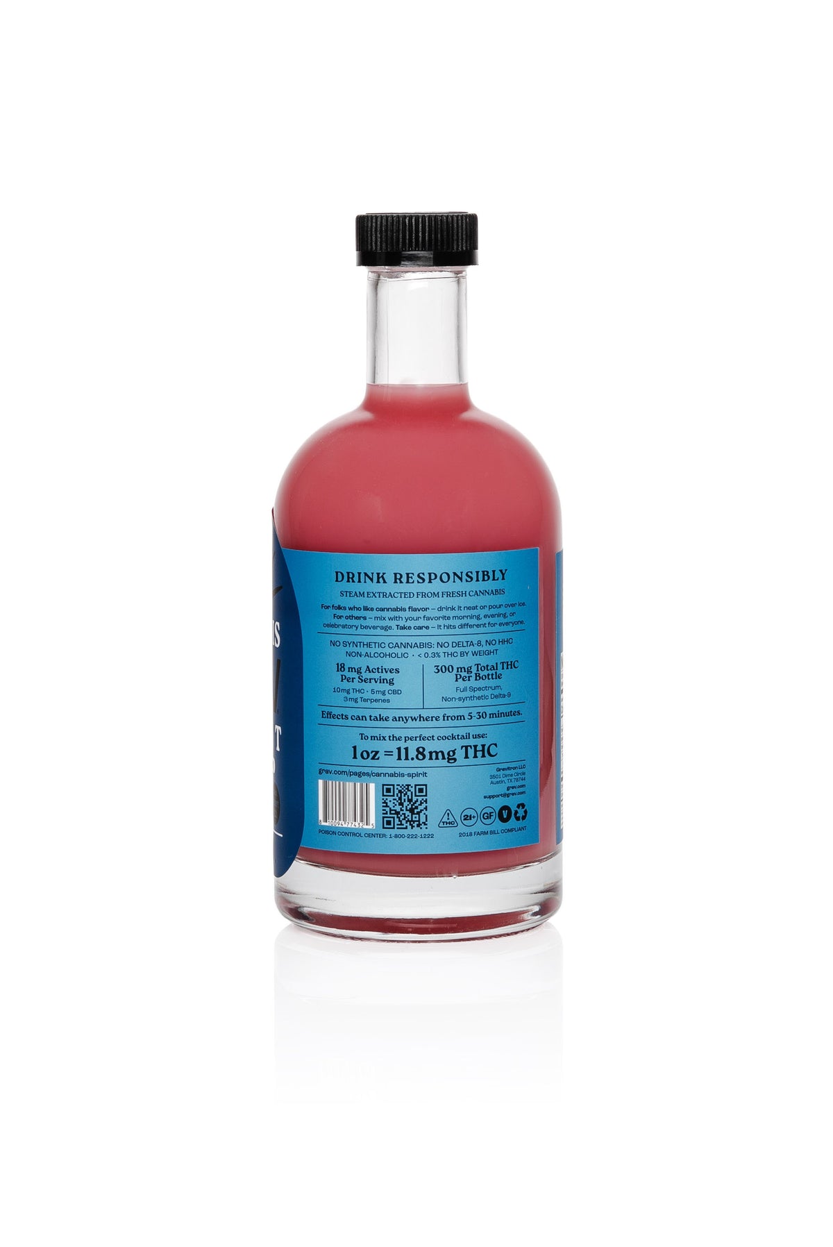 GRAV® Cannabis Spirit 300mg Assorted Flavors, 750ml Bottle