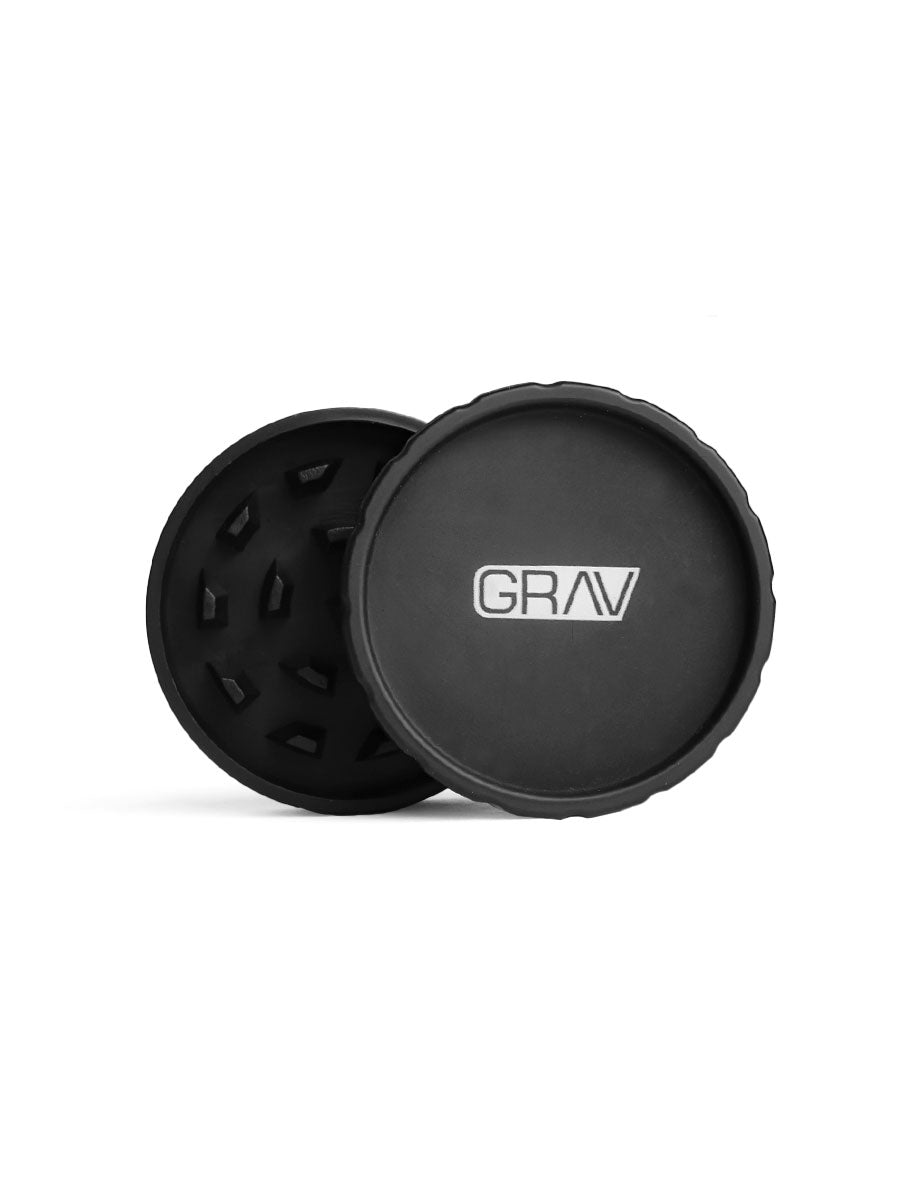 GRAV® Hemp Plastic 2-piece Grinder, compact and lightweight, perfect for eco-conscious consumers.
