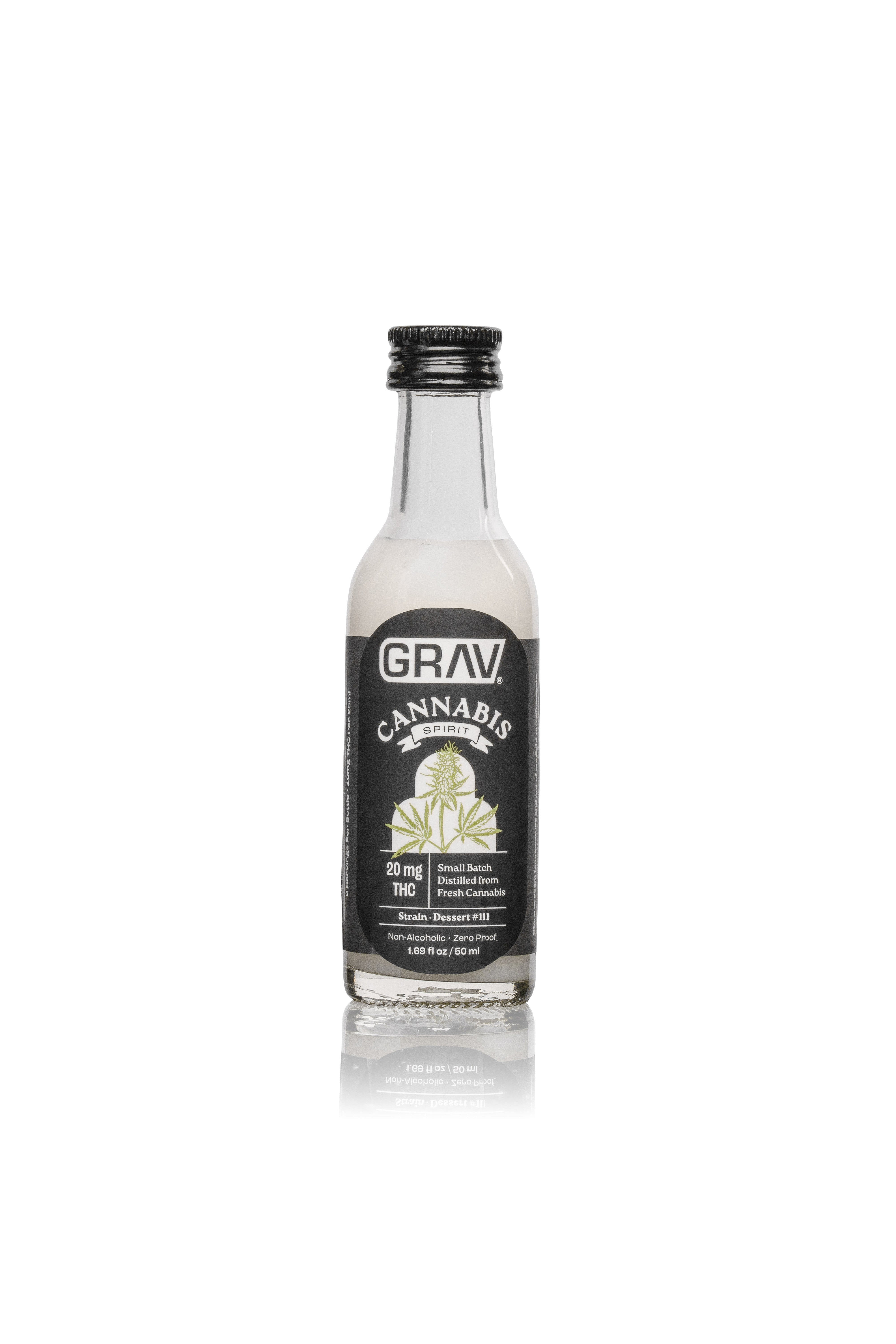 GRAV® Cannabis Spirit Black Label - 50ml Bottle, 4-Pack