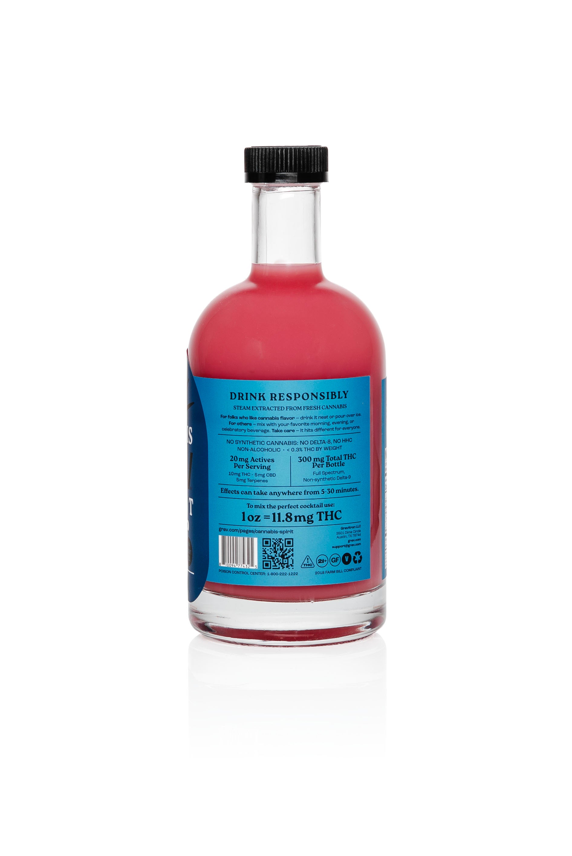 GRAV® Cannabis Spirit 300mg Assorted Flavors, 750ml Bottle