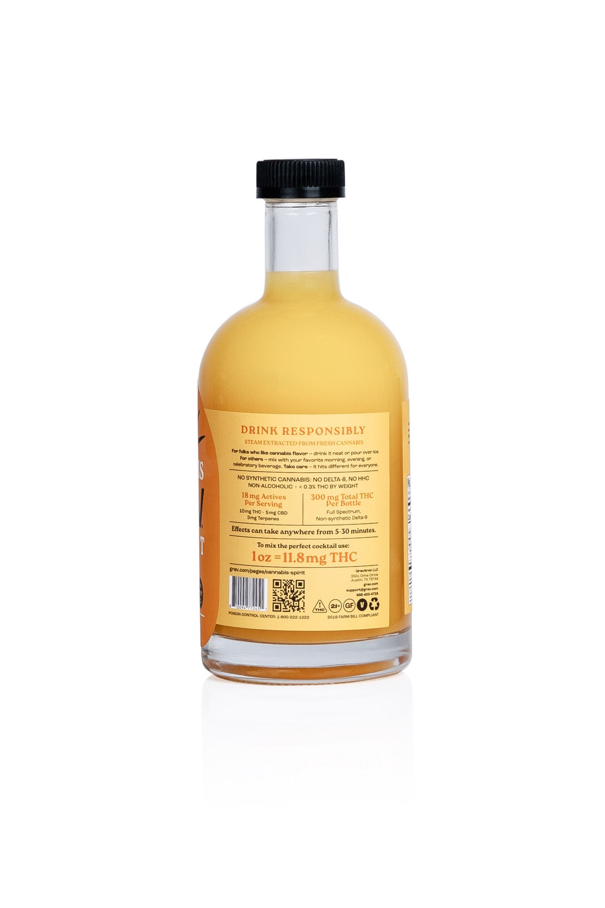 GRAV® Cannabis Spirit 300mg Assorted Flavors, 750ml Bottle