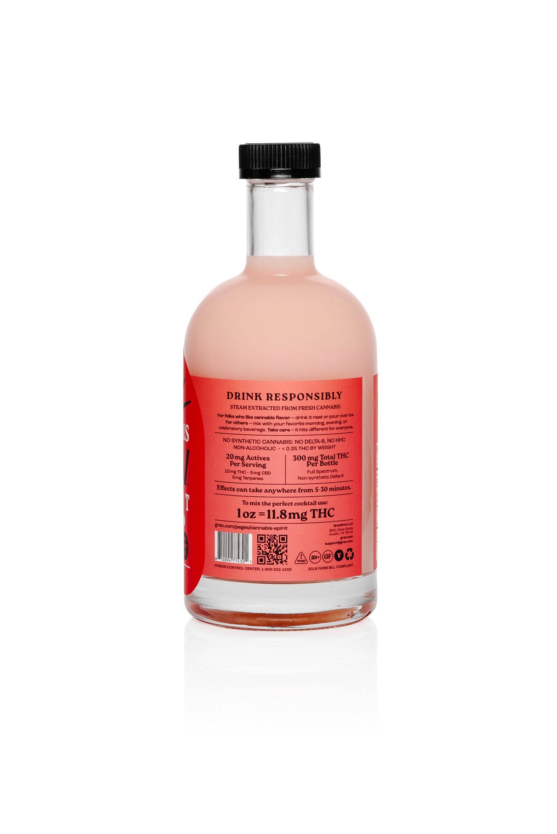 GRAV® Cannabis Spirit 300mg Assorted Flavors, 750ml Bottle