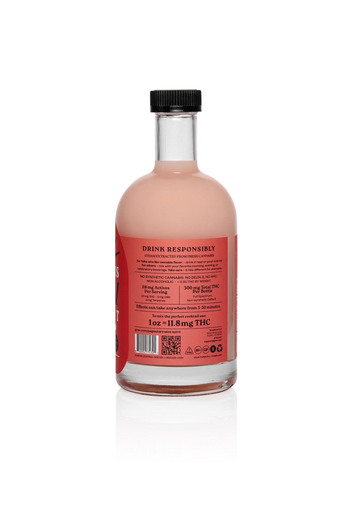 GRAV® Cannabis Spirit 300mg Assorted Flavors, 750ml Bottle