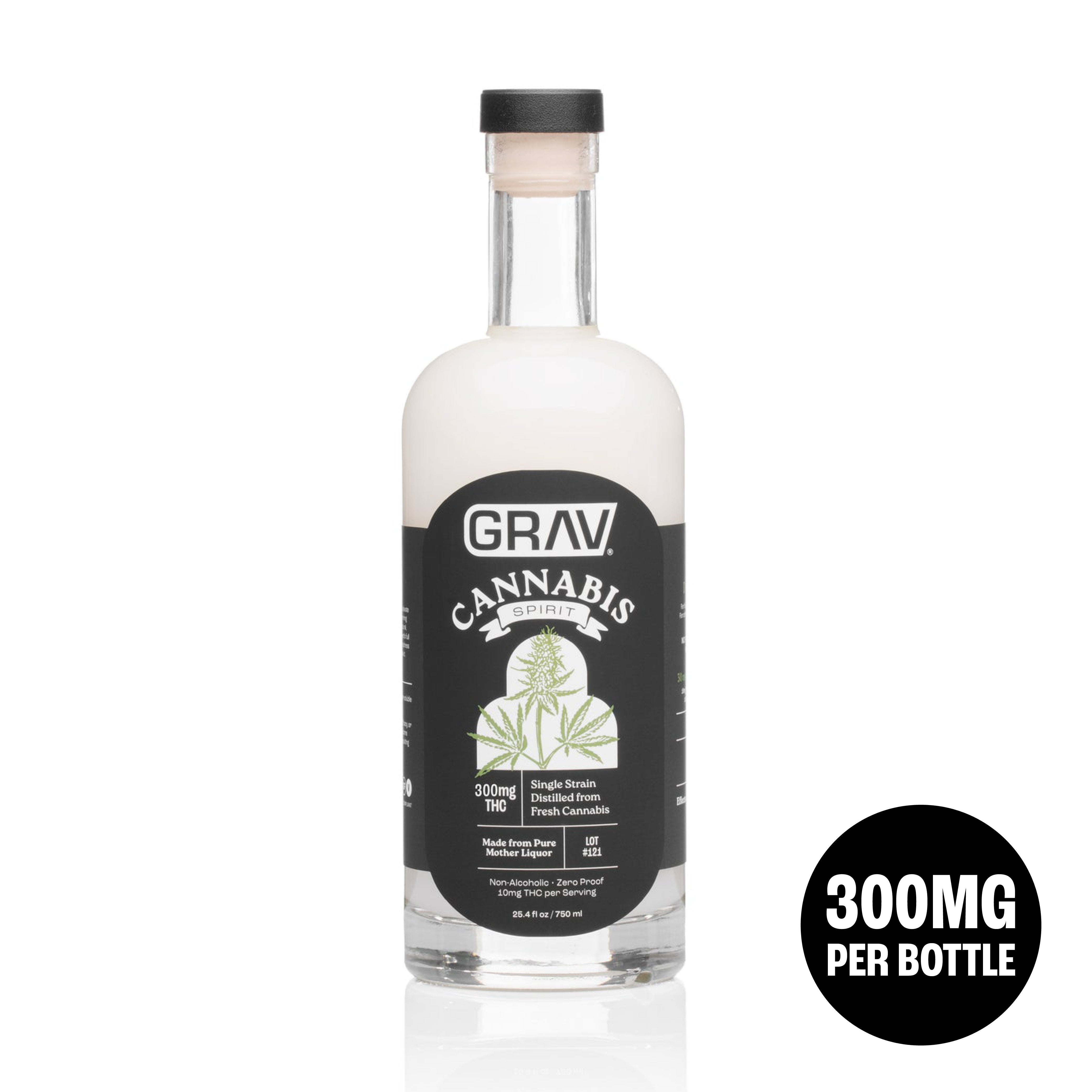GRAV® Cannabis Spirit 300mg Natural, 750ml Bottle