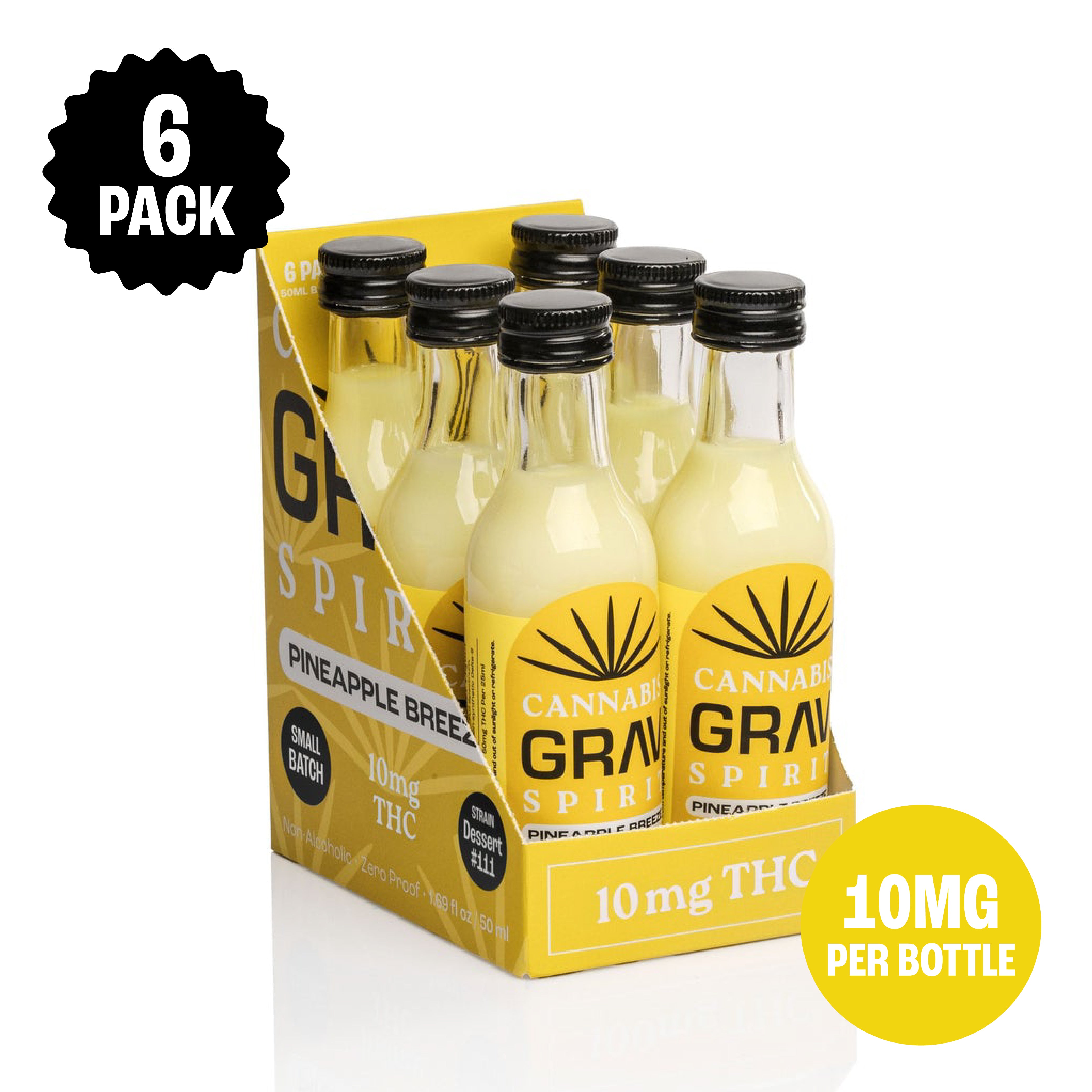 GRAV Cannabis Spirit 10mg Flavor Shots, 50ml Bottle 6-Pack GRAV Cannabis Spirit 10mg Flavor Shots, 50ml Bottle 6-Pack