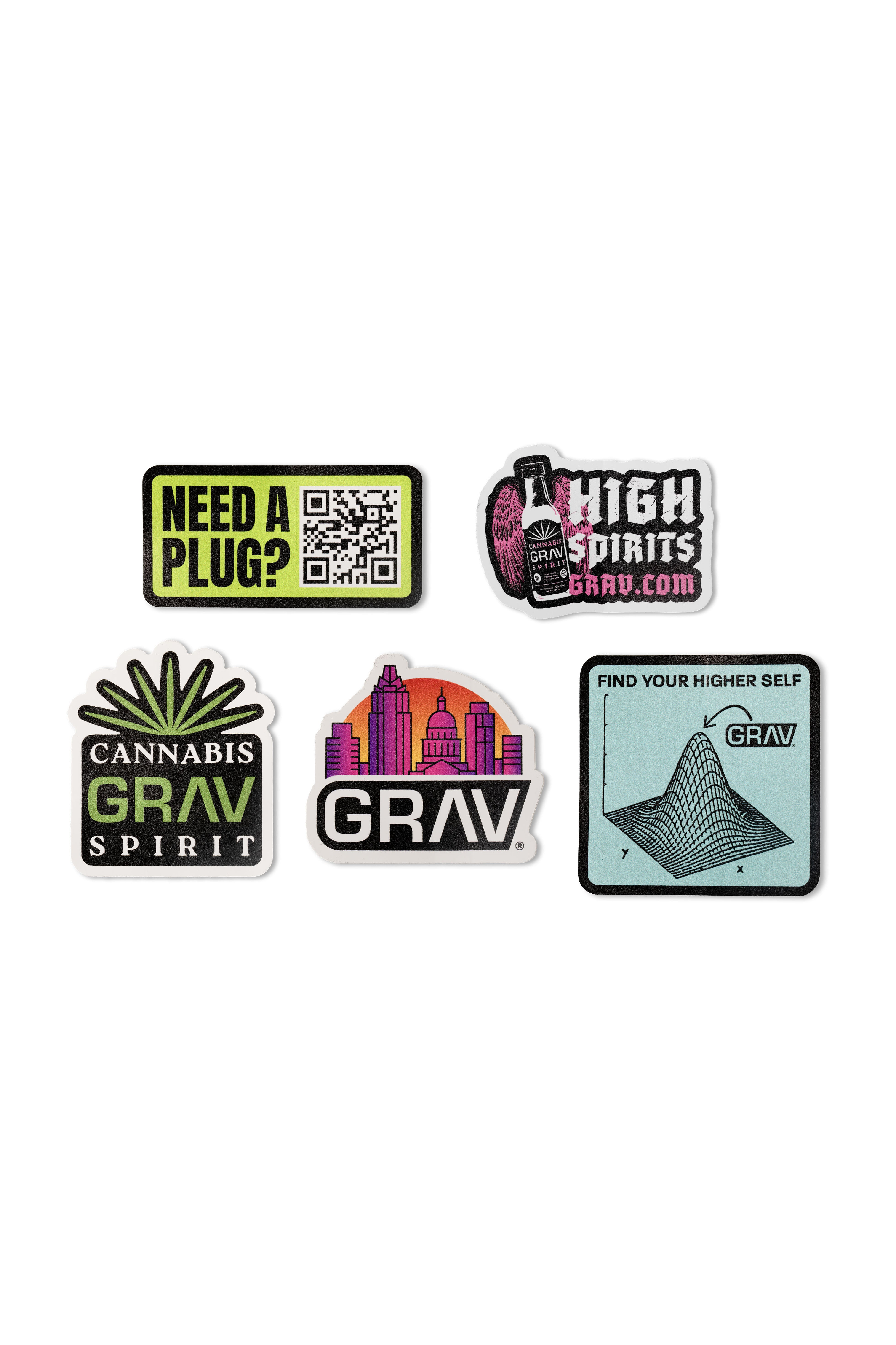GRAV® Sticker Pack (Assorted Designs)