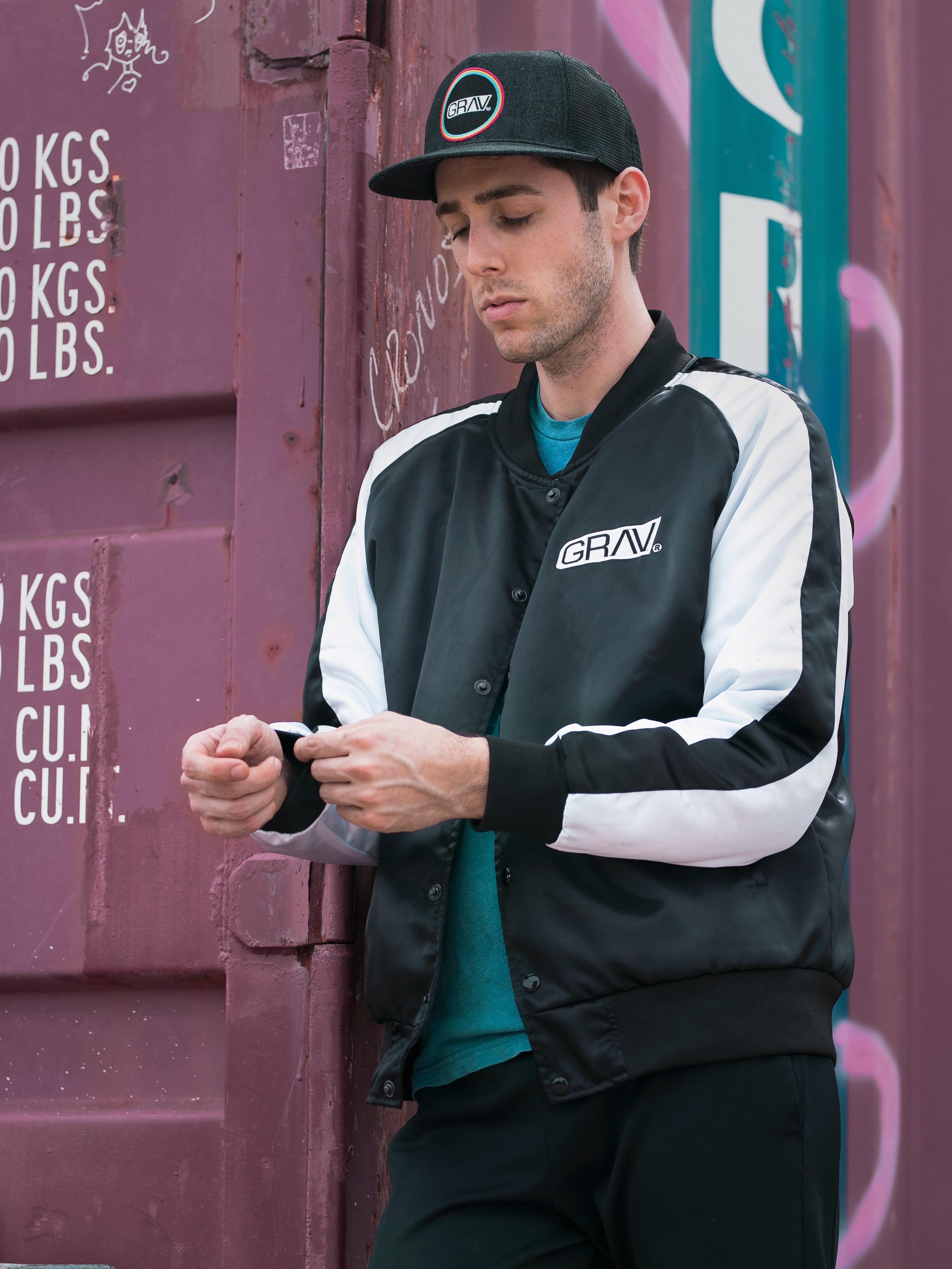 GRAV® Satin Bomber Jacket - GRAV®