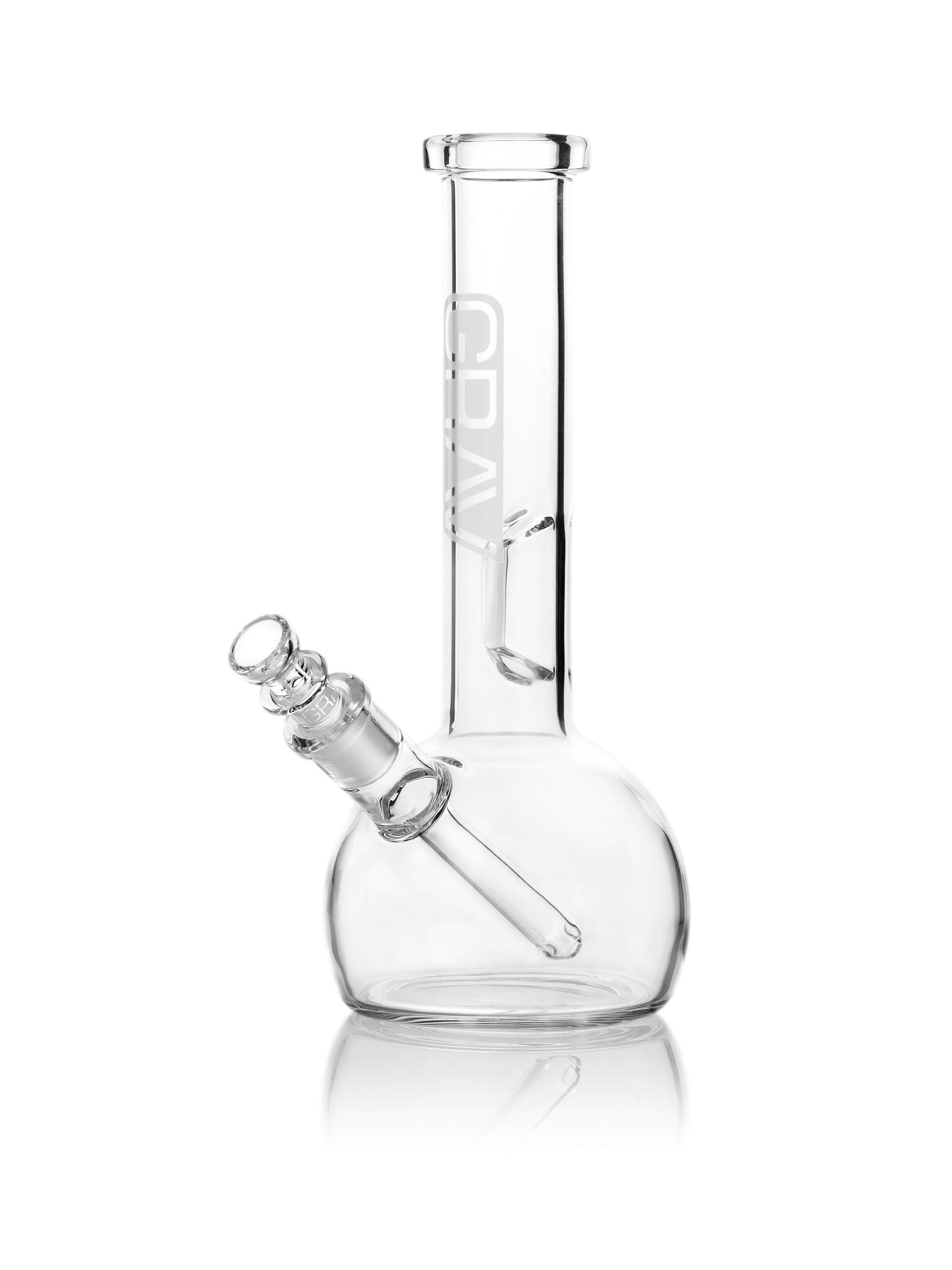 GRAV® Small Clear Round Base Water Pipe - GRAV®