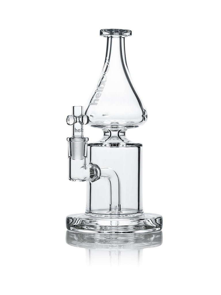 Helix™ Clear Straight Base w/ Fixed Downstem Water Pipe - GRAV®
